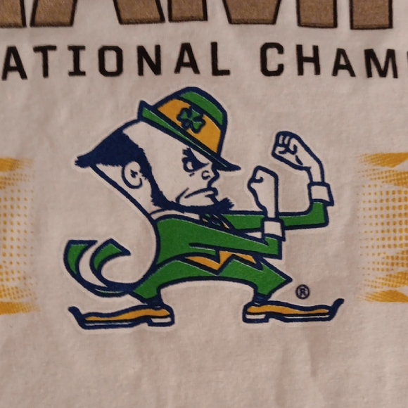 Nike Notre Dame White 'Undisputed Champs' Graphic Tee - Picture 4 of 6